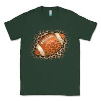 Sports Green American Football Leopard Classic Tee - CowCowDesign