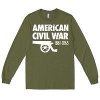 Army Green american civil war reenactor historical Long Sleeve Tee - linhVisuals