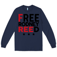 Navy free rodney reed Long Sleeve Tee - linhVisuals