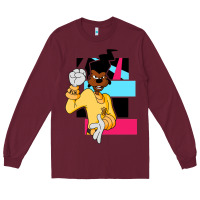 Burgundy powerline   black lives matter   powerline goofy movie Long Sleeve Tee - linhVisuals