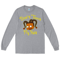 Heather Grey susie carmichael   dont touch my hair Long Sleeve Tee - linhVisuals
