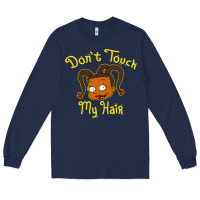 Navy susie carmichael   dont touch my hair Long Sleeve Tee - linhVisuals
