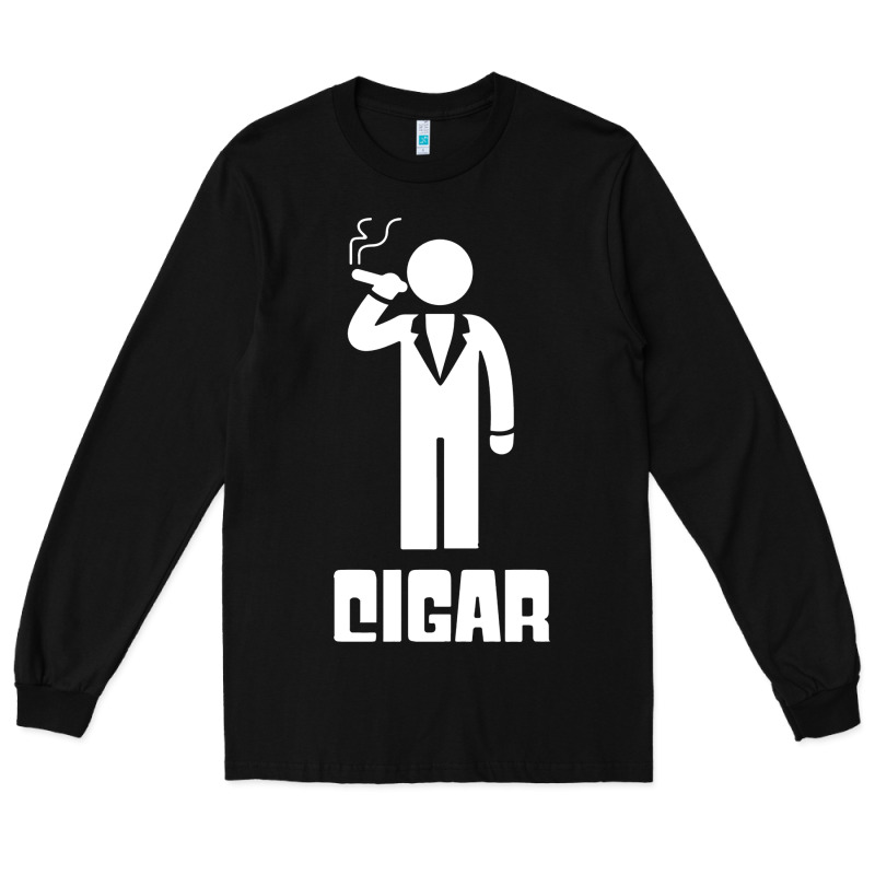 Cigar Smoker Long Sleeve Tee by linhVisuals | Teevron