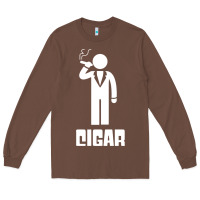 Chestnut cigar smoker Long Sleeve Tee - linhVisuals