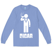Colony Blue cigar smoker Long Sleeve Tee - linhVisuals