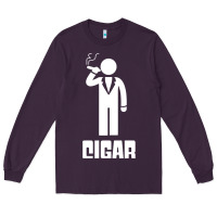 Plum cigar smoker Long Sleeve Tee - linhVisuals