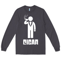 Smoke cigar smoker Long Sleeve Tee - linhVisuals