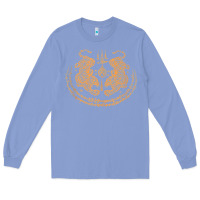 Colony Blue twin tiger sak yant tattoo muay thai thailand martial art tank top Long Sleeve Tee - linhVisuals