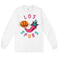 White Los Spurs Long Sleeve Tee - linhVisuals