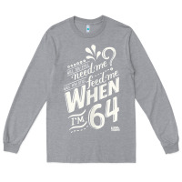Heather Grey lyrics by lennon and mccartney   when i'm 64 tank top Long Sleeve Tee - linhVisuals