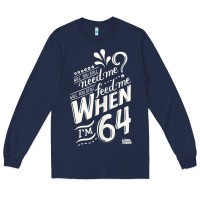 Navy lyrics by lennon and mccartney   when i'm 64 tank top Long Sleeve Tee - linhVisuals