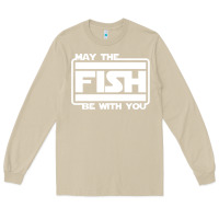 Mushroom May The Fish Be With You Fishing3 Long Sleeve Tee - linhVisuals