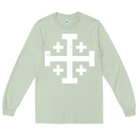 Matcha crusader cross of jerusalem Long Sleeve Tee - linhVisuals