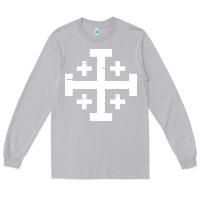 Moon Dust crusader cross of jerusalem Long Sleeve Tee - linhVisuals