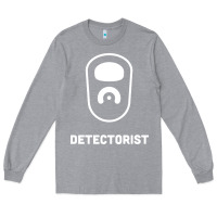 Heather Grey detectorist Long Sleeve Tee - linhVisuals