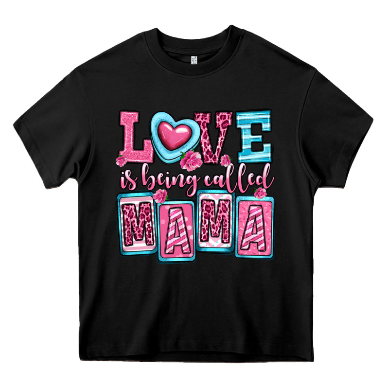 Love Is Being Called Mama Heavy Core Tee by OliviaCreatesArt | Teevron