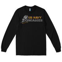 Black us navy seabees we build, we fight us navy sweatshirt Long Sleeve Tee - linhVisuals