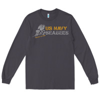 Smoke us navy seabees we build, we fight us navy sweatshirt Long Sleeve Tee - linhVisuals