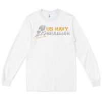 White us navy seabees we build, we fight us navy sweatshirt Long Sleeve Tee - linhVisuals