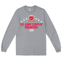 Heather Grey us army corps of engineers (usace) pullover hoodie Long Sleeve Tee - linhVisuals