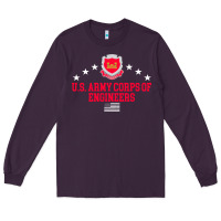 Plum us army corps of engineers (usace) pullover hoodie Long Sleeve Tee - linhVisuals