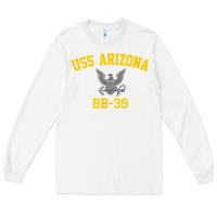 White uss arizona bb 39 battleship t shirt Long Sleeve Tee - linhVisuals
