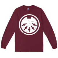 Burgundy distressed midi plug synthesizer Long Sleeve Tee - linhVisuals