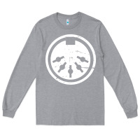Heather Grey distressed midi plug synthesizer Long Sleeve Tee - linhVisuals