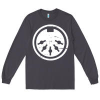 Smoke distressed midi plug synthesizer Long Sleeve Tee - linhVisuals