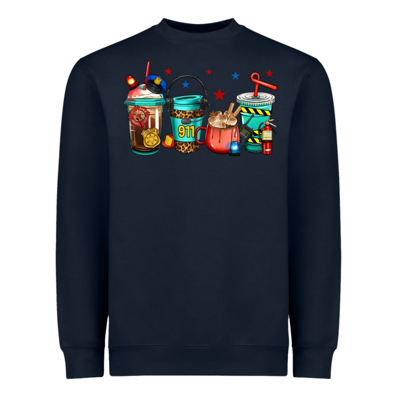 911 Police Firefighter Dispatcher Heavyweight Sweatshirt by Jasminsmagicworld | Teevron