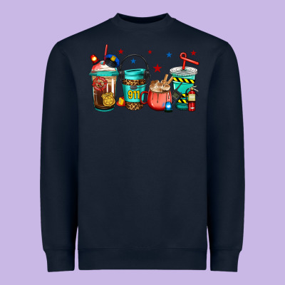 911 Police Firefighter Dispatcher Heavyweight Sweatshirt Designed By Jasminsmagicworld
