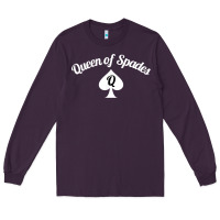 Plum queen of spades clothes for women   qos tee t shirt Long Sleeve Tee - linhVisuals