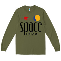 Army Green Space Ibiza Long Sleeve Tee - linhVisuals