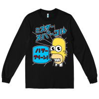 Black Sparkle simpsons Long Sleeve Tee - linhVisuals