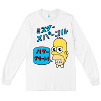 White Sparkle simpsons Long Sleeve Tee - linhVisuals