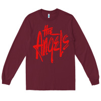 Burgundy The Angels Long Sleeve Tee - linhVisuals