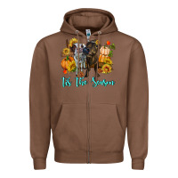 Chestnut Tis The Season Cows Zipper Hoodie - RanaPortraitStore