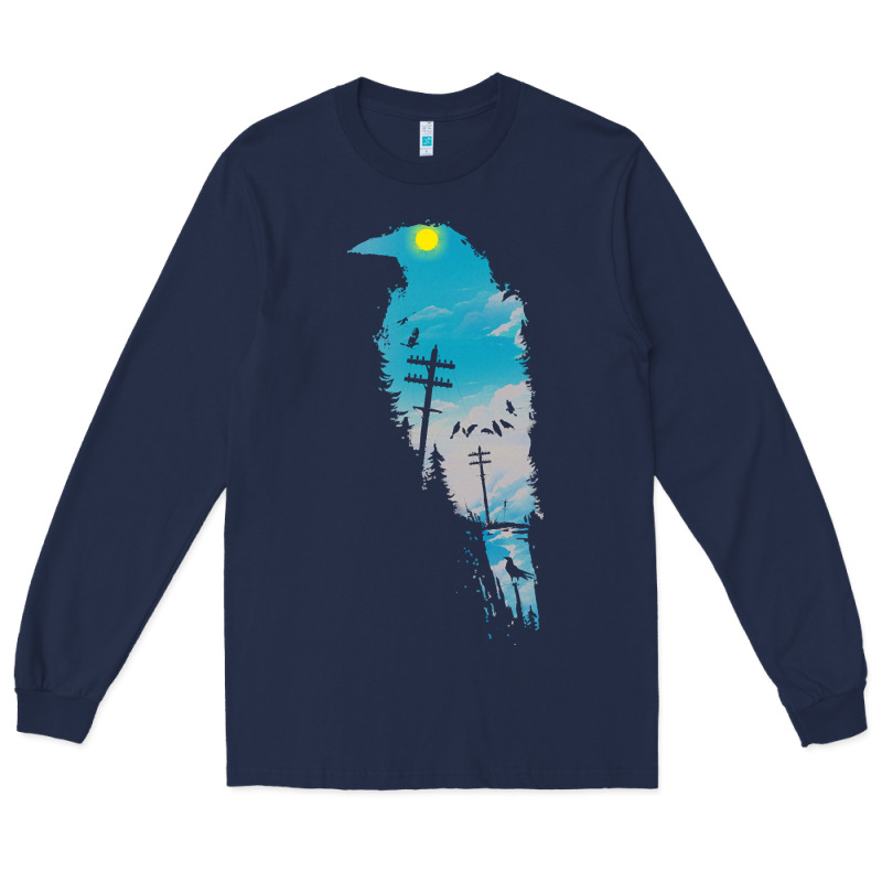 Raven T  Shirt The Raven T  Shirt Long Sleeve Tee by linhVisuals | Teevron