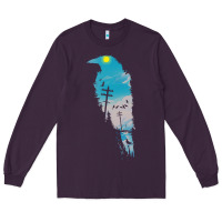 Plum raven t  shirt the raven t  shirt Long Sleeve Tee - linhVisuals