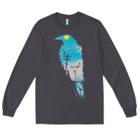Smoke raven t  shirt the raven t  shirt Long Sleeve Tee - linhVisuals