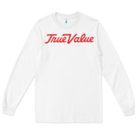 White True Value Merchandise Long Sleeve Tee - linhVisuals