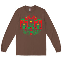Chestnut swedish dala horse folk art t shirt Long Sleeve Tee - linhVisuals