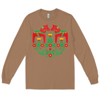 Toasted Coconut swedish dala horse folk art t shirt Long Sleeve Tee - linhVisuals