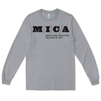 Heather Grey Maryland Institute College of Art Long Sleeve Tee - linhVisuals