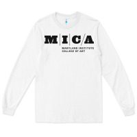 White Maryland Institute College of Art Long Sleeve Tee - linhVisuals