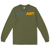 Army Green Massachusetts College of Art and Design Long Sleeve Tee - linhVisuals