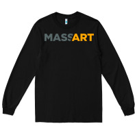 Black Massachusetts College of Art and Design Long Sleeve Tee - linhVisuals