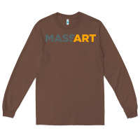 Chestnut Massachusetts College of Art and Design Long Sleeve Tee - linhVisuals