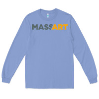 Colony Blue Massachusetts College of Art and Design Long Sleeve Tee - linhVisuals