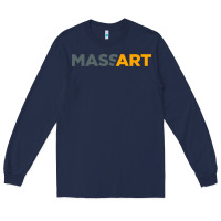 Navy Massachusetts College of Art and Design Long Sleeve Tee - linhVisuals